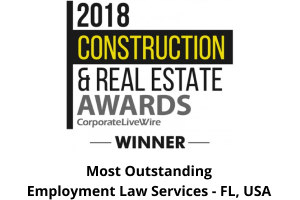 2018 Construction & Real Estate Awards winner